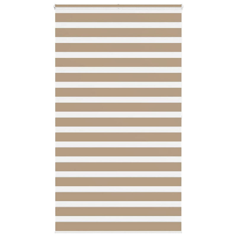 Chargez l'image dans la visionneuse de la galerie, Vidaxl zebra blind 130x200 cm stofbreedte 125,9 cm polyester zandbruin
