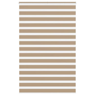 Vidaxl zebra blind 150x200 cm stofbreedte 145,9 cm polyester zandbruin