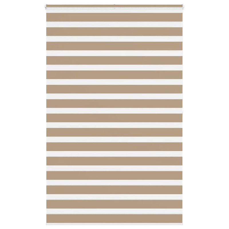 Afbeelding laden in galerijviewer, Vidaxl zebra blind 150x200 cm stofbreedte 145,9 cm polyester zandbruin
