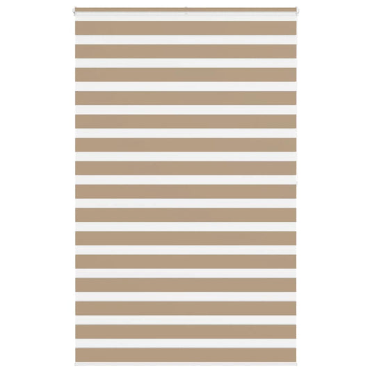 Vidaxl zebra blind 150x200 cm stofbreedte 145,9 cm polyester zandbruin