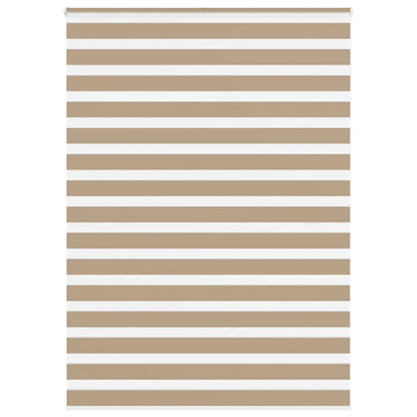Vidaxl zebra blind 165x200 cm stofbreedte 160,9 cm polyester zandbruin