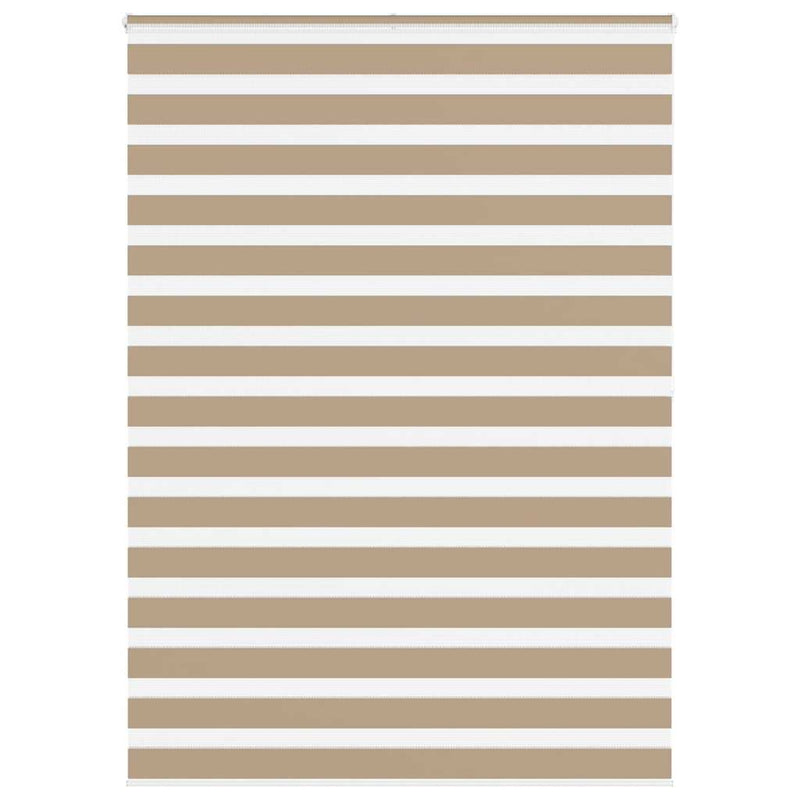 Chargez l'image dans la visionneuse de la galerie, Vidaxl zebra blind 165x200 cm stofbreedte 160,9 cm polyester zandbruin
