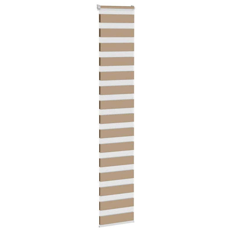 Load image into Gallery viewer, Vidaxl zebra blind 40x230 cm stofbreedte 35,9 cm polyester zandbruin
