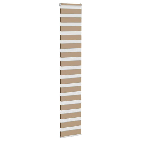 Vidaxl zebra blind 40x230 cm stofbreedte 35,9 cm polyester zandbruin