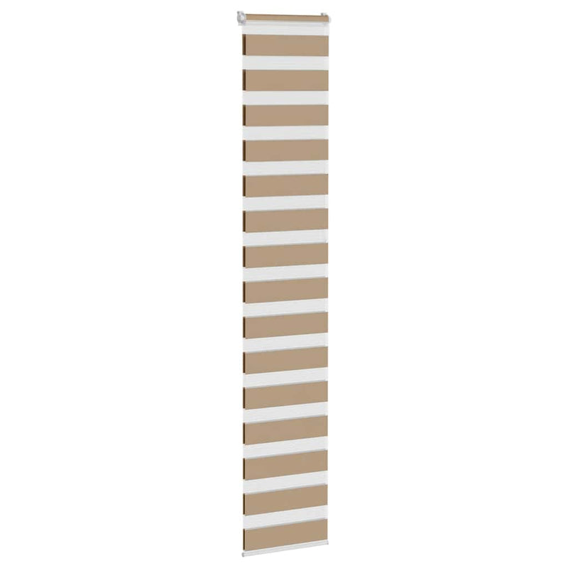 Load image into Gallery viewer, Vidaxl zebra blind 45x230 cm stofbreedte 40,9 cm polyester zandbruin
