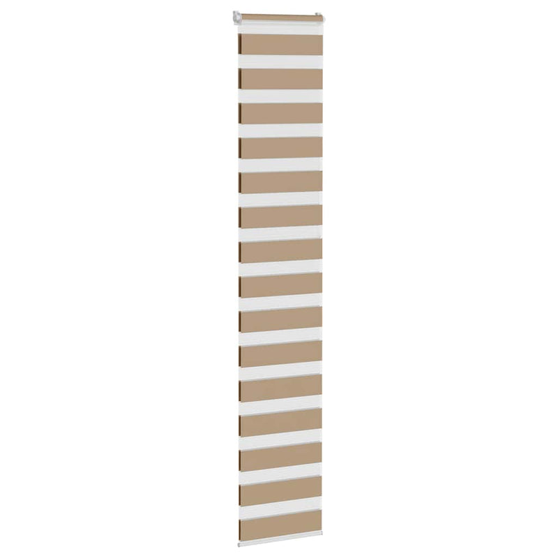 Load image into Gallery viewer, Vidaxl zebra blind 50x230 cm stofbreedte 55,9 cm polyester zandbruin
