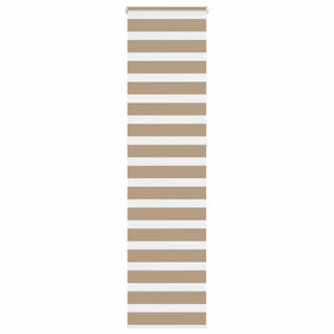 Vidaxl zebra blind 55x230 cm stofbreedte 50,9 cm polyester zandbruin