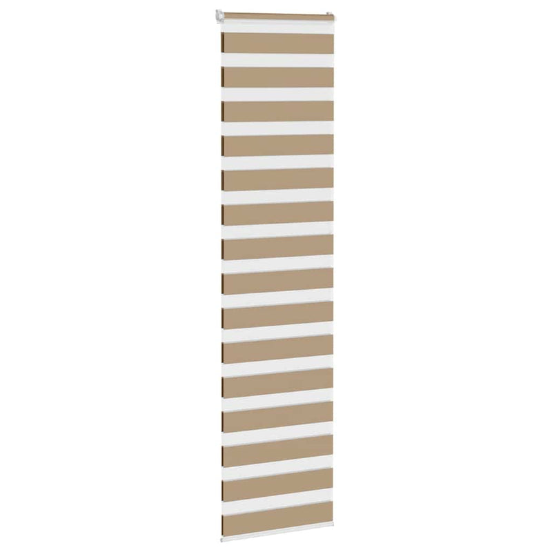 Load image into Gallery viewer, Vidaxl zebra blind 65x230 cm stofbreedte 60,9 cm polyester zandbruin
