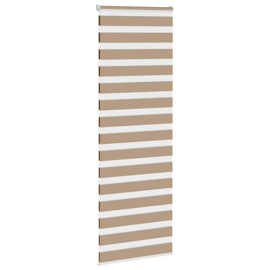Vidaxl zebra blind 70x230 cm stofbreedte 65,9 cm polyester zandbruin