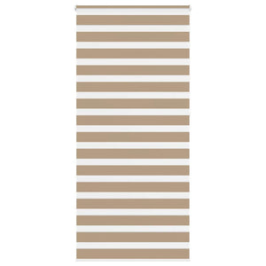 Vidaxl zebra blind 95x230 cm stofbreedte 90,9 cm polyester zandbruin