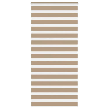 Vidaxl zebra blind 95x230 cm stofbreedte 90,9 cm polyester zandbruin