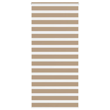 Vidaxl zebra blind 105x230 cm stofbreedte 100,9 cm polyester zandbruin