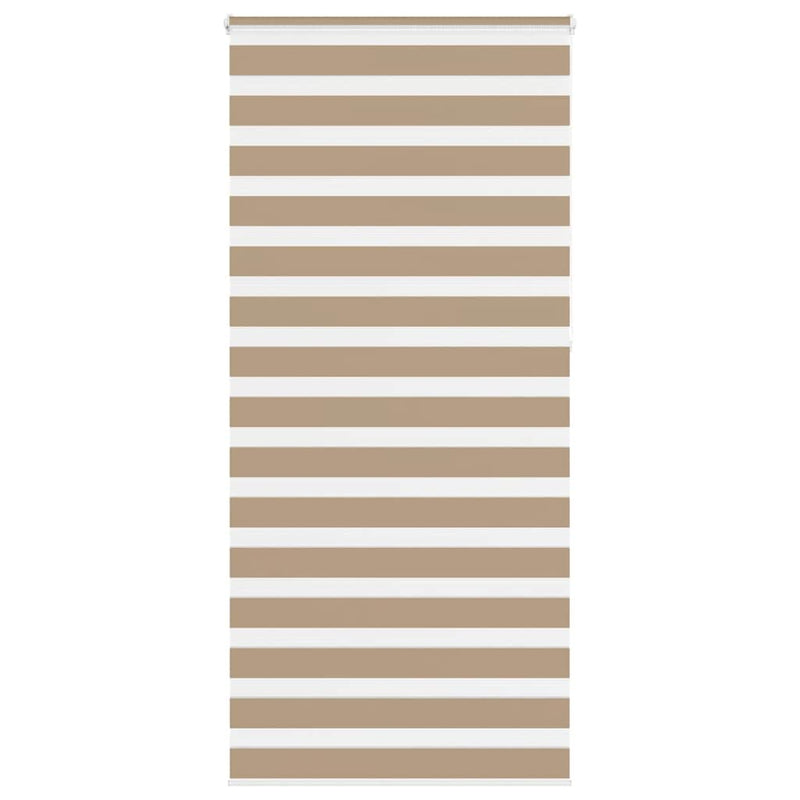 Chargez l'image dans la visionneuse de la galerie, Vidaxl zebra blind 110x230 cm stofbreedte 105,9 cm polyester zandbruin

