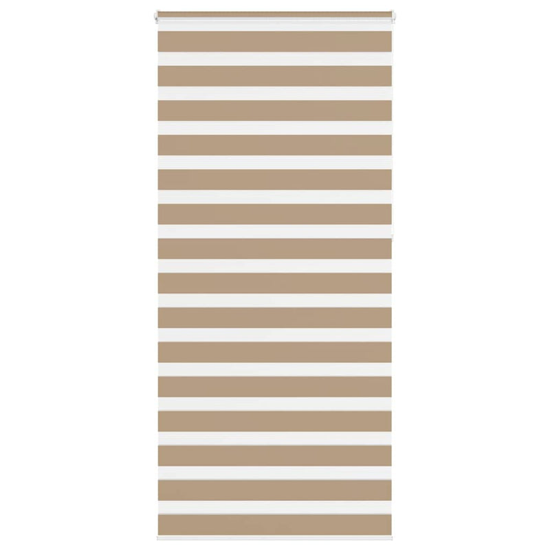 Chargez l'image dans la visionneuse de la galerie, Vidaxl zebra blind 115x230 cm stofbreedte 110,9 cm polyester zandbruin
