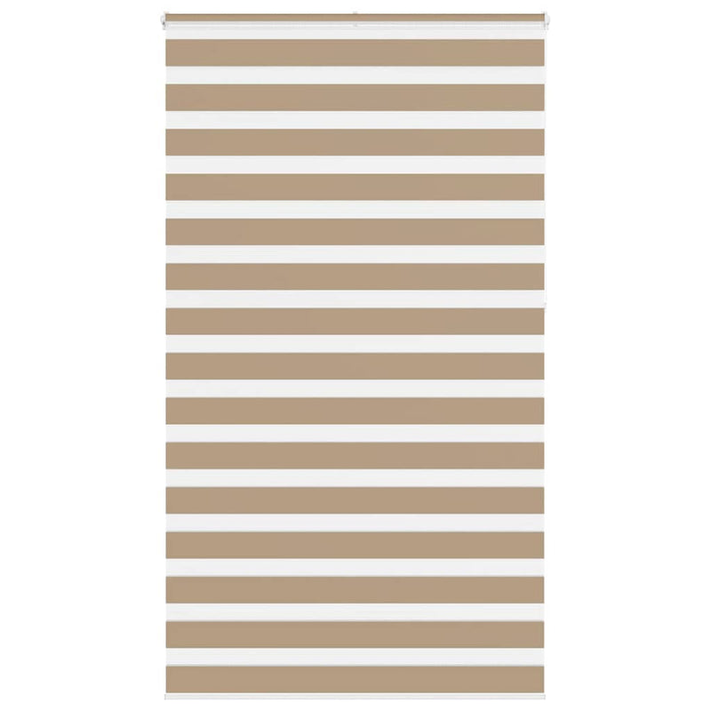 Load image into Gallery viewer, Vidaxl zebra blind 130x230 cm stofbreedte 125,9 cm polyester zandbruin
