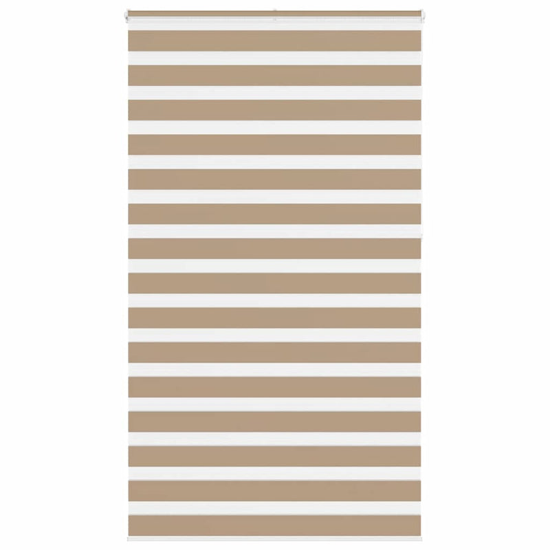 Chargez l'image dans la visionneuse de la galerie, Vidaxl zebra blind 135x230 cm stofbreedte 130,9 cm polyester zandbruin
