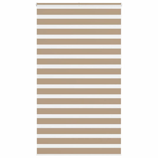 Vidaxl zebra blind 135x230 cm stofbreedte 130,9 cm polyester zandbruin