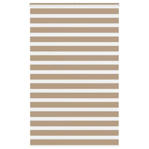 Vidaxl zebra blind 140x230 cm stofbreedte 135,9 cm polyester zandbruin