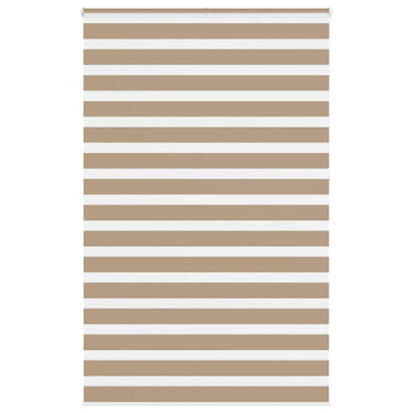 Vidaxl zebra blind 145x230 cm stofbreedte 140,9 cm polyester zandbruin