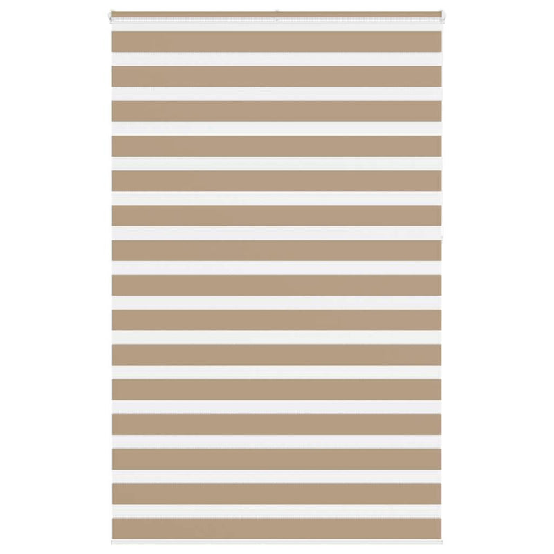 Load image into Gallery viewer, Vidaxl zebra blind 145x230 cm stofbreedte 140,9 cm polyester zandbruin
