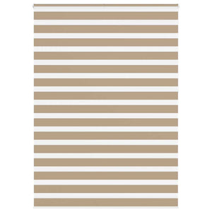 Vidaxl zebra blind 165x230 cm stofbreedte 160,9 cm polyester zandbruin