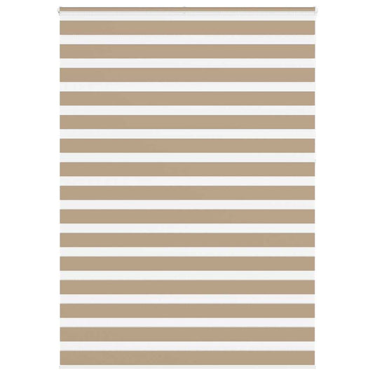 Vidaxl zebra blind 165x230 cm stofbreedte 160,9 cm polyester zandbruin