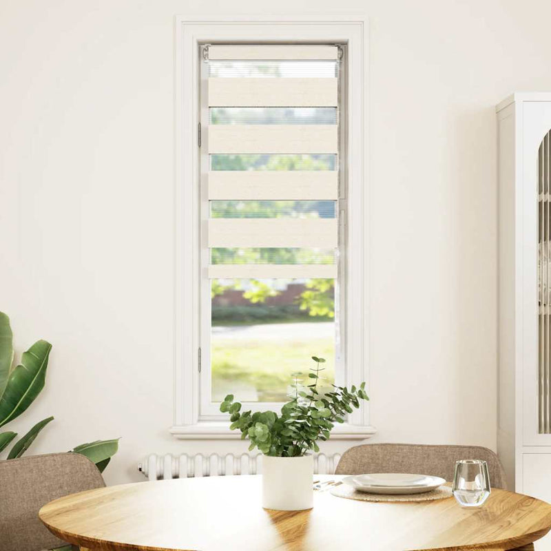 Load image into Gallery viewer, Vidaxl zebra rolgordijn 40x100 cm stofbreedte 35,9 cm marmerbeige
