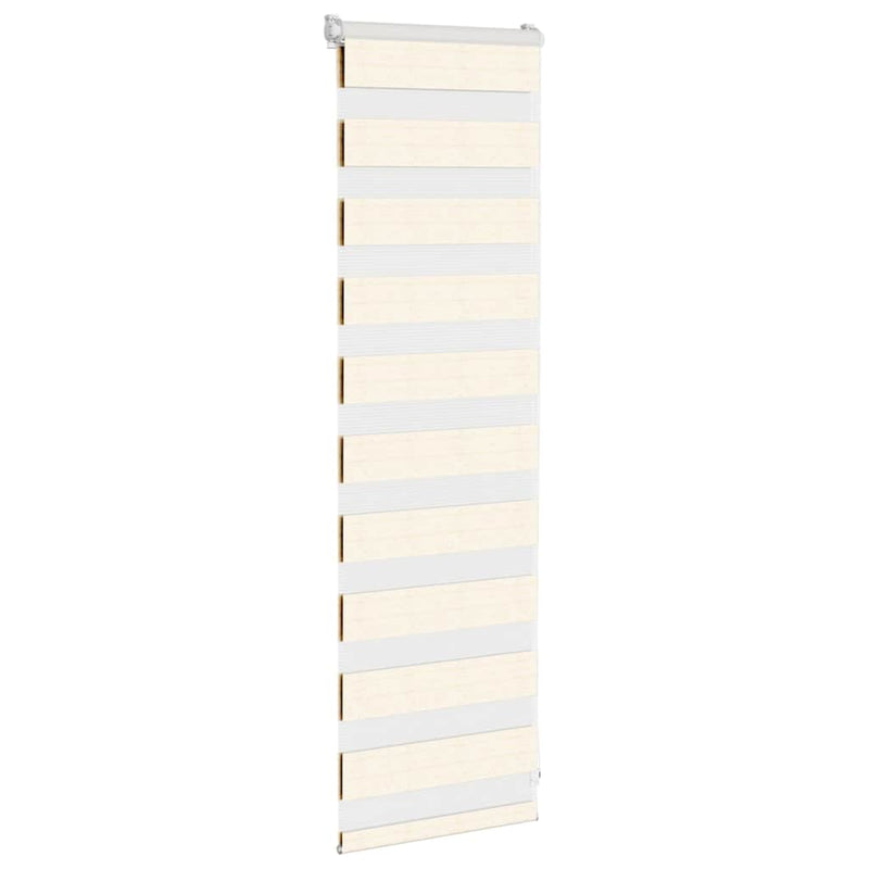 Afbeelding laden in galerijviewer, Vidaxl zebra rolgordijn 45x100 cm stofbreedte 40,9 cm marmerbeige
