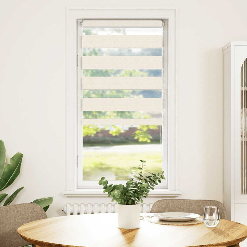 Load image into Gallery viewer, Vidaxl zebra rolgordijn 55x100 cm stofbreedte 50,9 cm marmerbeige
