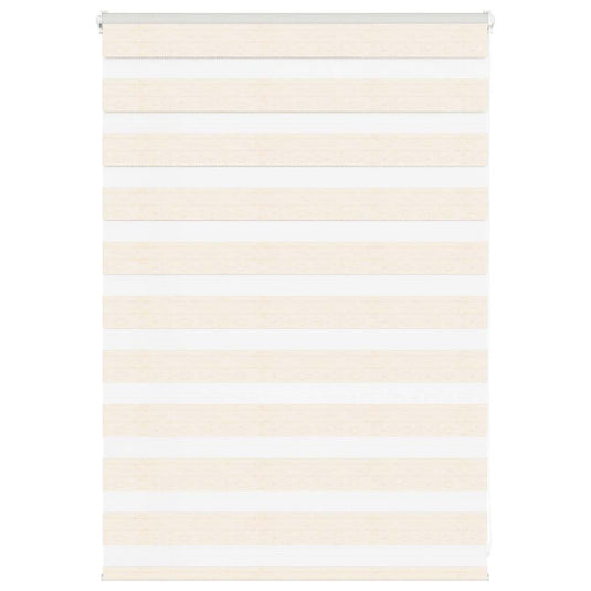 Vidaxl zebra rolgordijn 115x100 cm stofbreedte 110,9 cm marmerbeige