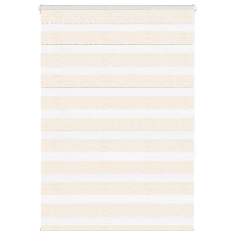 Afbeelding laden in galerijviewer, Vidaxl zebra rolgordijn 110x150 cm stofbreedte 105,9 cm marmerbeige
