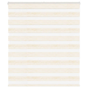 Vidaxl zebra rolgordijn 130x150 cm stofbreedte 125,9 cm marmerbeige