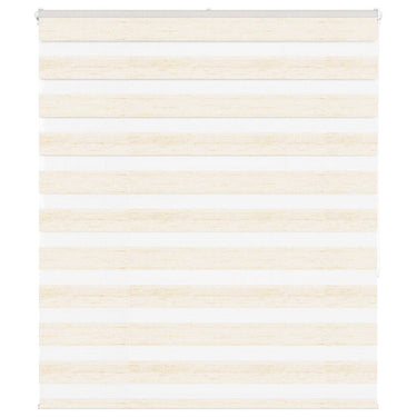 Vidaxl zebra rolgordijn 130x150 cm stofbreedte 125,9 cm marmerbeige