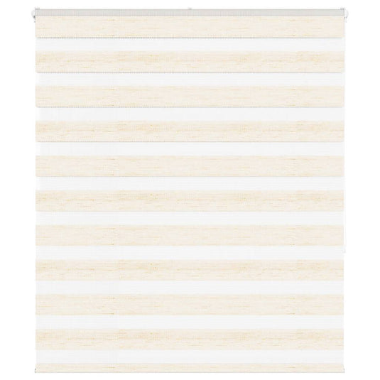 Vidaxl zebra rolgordijn 130x150 cm stofbreedte 125,9 cm marmerbeige