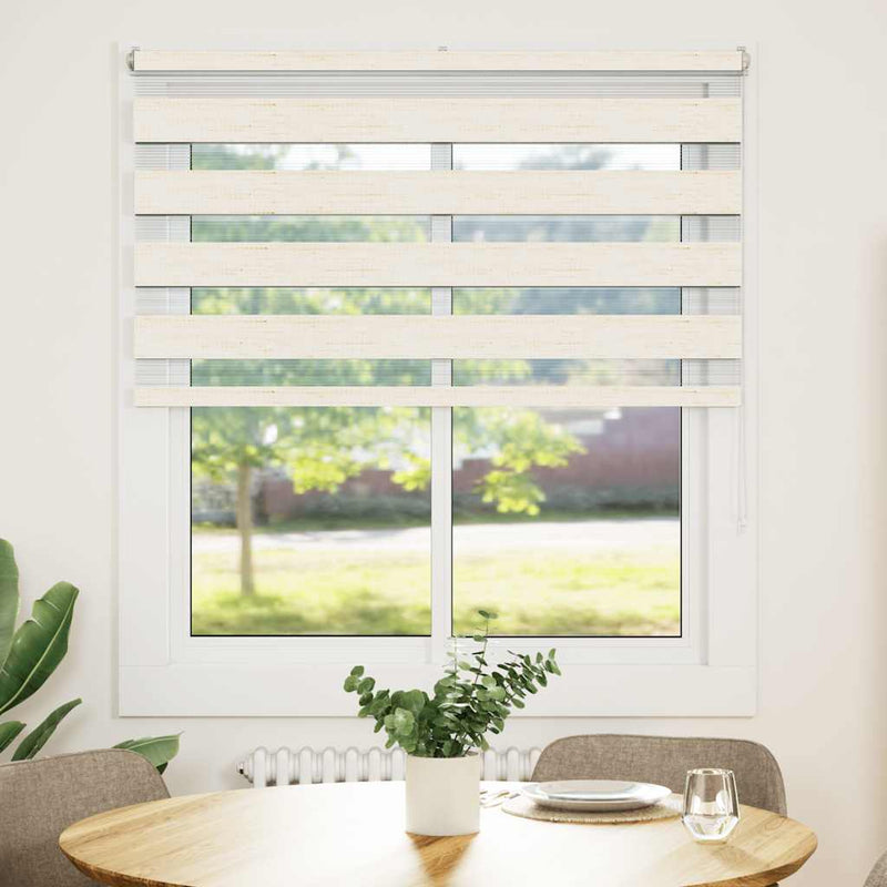 Load image into Gallery viewer, Vidaxl zebra rolgordijn 135x150 cm stofbreedte 130,9 cm marmerbeige
