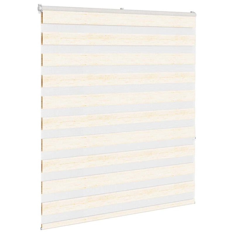 Load image into Gallery viewer, Vidaxl zebra rolgordijn 135x150 cm stofbreedte 130,9 cm marmerbeige
