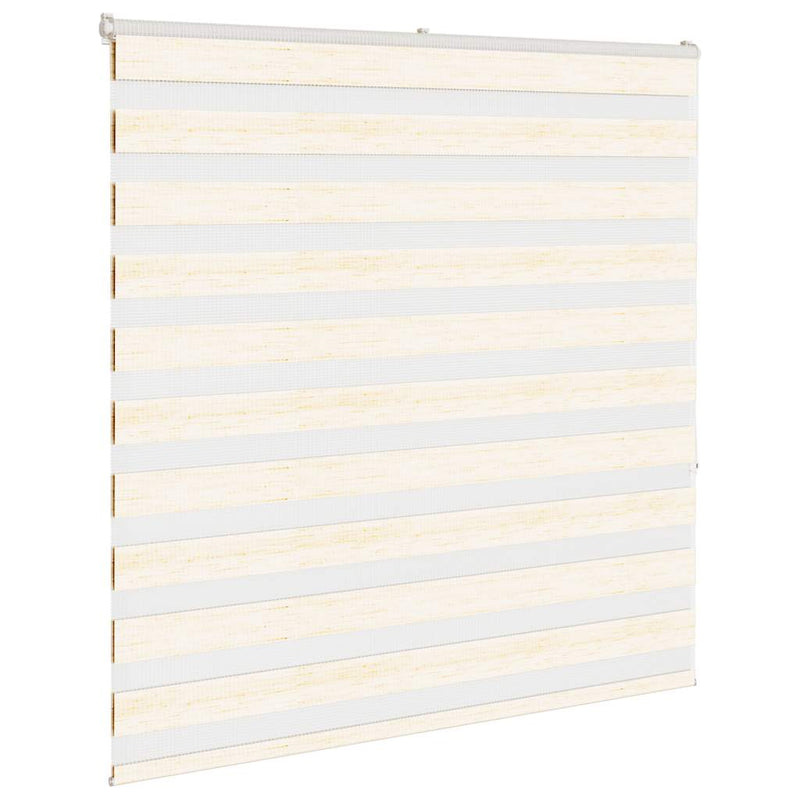 Afbeelding laden in galerijviewer, Vidaxl zebra rolgordijn 140x150 cm stofbreedte 135,9cm marmerbeige
