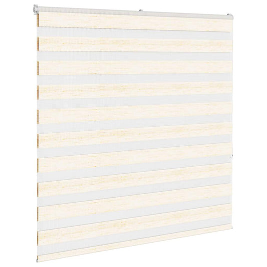 Vidaxl zebra blind 145x150cm stofbreedte 140,9cm polyester marmerbeige