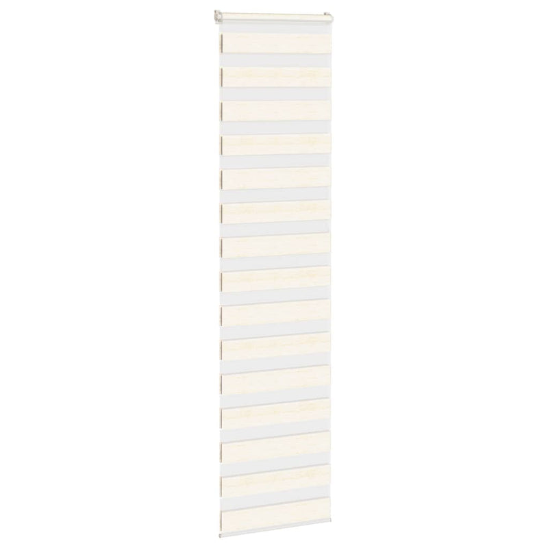 Afbeelding laden in galerijviewer, Vidaxl zebra rolgordijn 65x200 cm stofbreedte 60,9 cm marmerbeige
