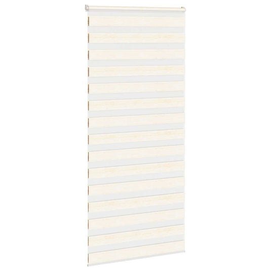 Vidaxl zebra rolgordijn 110x200 cm stofbreedte 105,9 cm marmerbeige