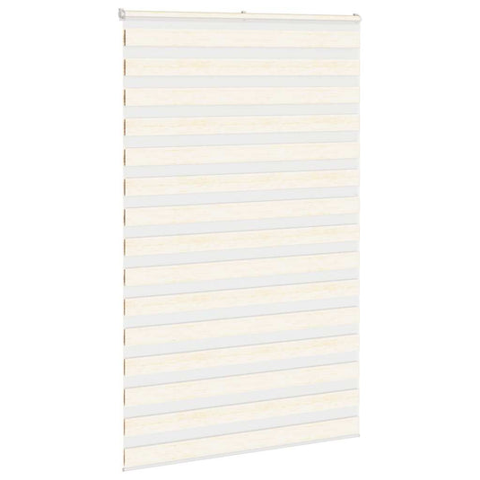 Vidaxl zebra rolgordijn 145x200 cm stofbreedte 140,9 cm marmerbeige