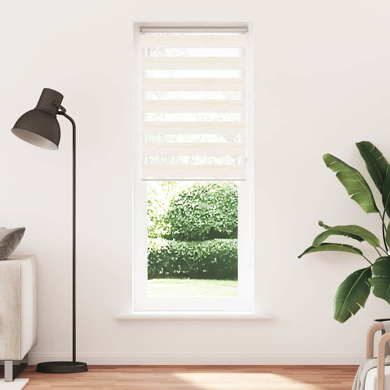 Load image into Gallery viewer, Vidaxl zebra blind 80x230 cm stofbreedte 75,9 cm polyester marmerbeige
