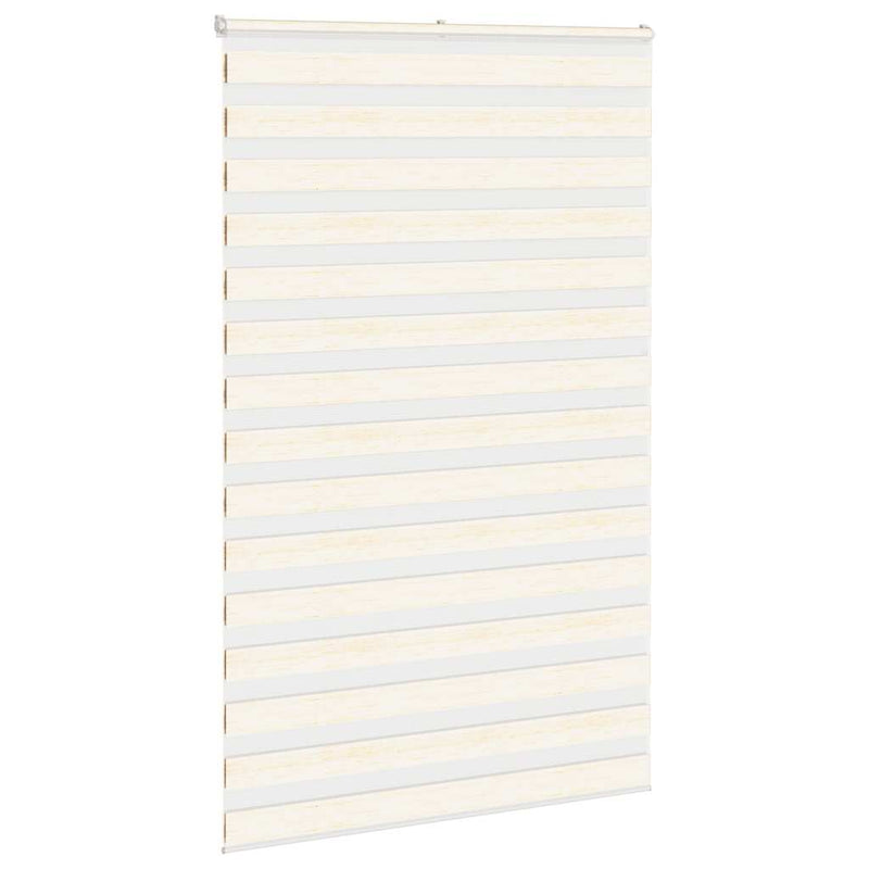 Chargez l'image dans la visionneuse de la galerie, Vidaxl zebra rolgordijn 150x230 cm stofbreedte 145,9 cm marmerbeige
