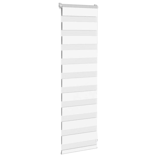 Vidaxl zebra rolgordijn 50x100 cm stofbreedte 45,9cm polyester wit