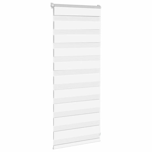 Vidaxl zebra rolgordijn 55x100 cm stofbreedte 50,9 cm polyester wit