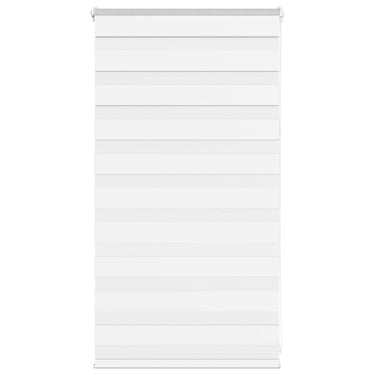 Vidaxl zebra blind 80x100 cm stofbreedte 75,9 cm polyester wit