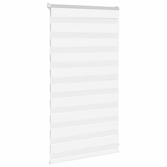 Vidaxl zebra blind 80x100 cm stofbreedte 75,9 cm polyester wit