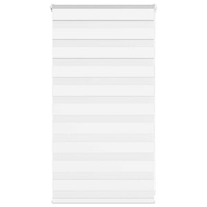Vidaxl zebra blind 85x100 cm stofbreedte 80,9 cm polyester wit