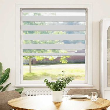 Vidaxl zebra blind 105x100 cm stofbreedte 100,9 cm polyester wit