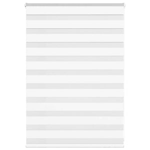 Vidaxl zebra blind 110x100 cm stofbreedte 105,9 cm polyester wit